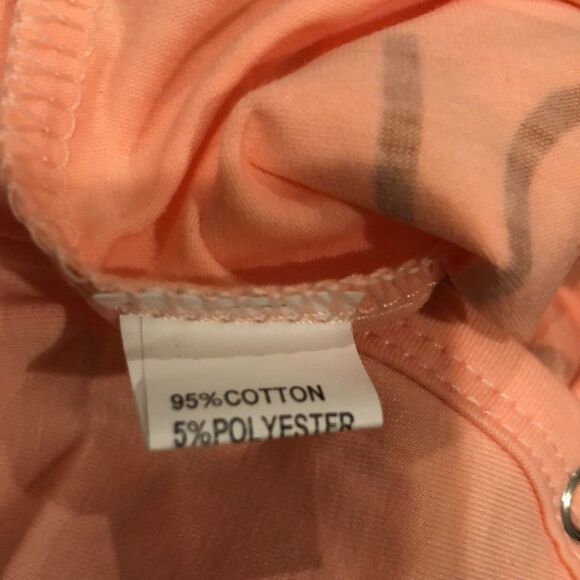 Two Piece Pink and Black with White Polka Pull On Pants With Scalloped Bottoms - Picture 9 of 12